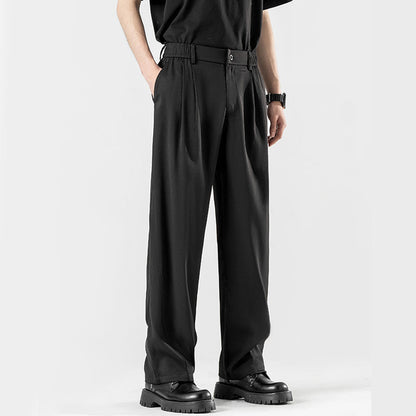 Men's Casual Iron-Free Ice Silk Loose Fit Pants