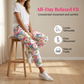 Women's Floral Print Drawstring Casual Pants