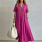 Women's Loose Casual V-Neck Dress