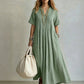Women's Loose Casual V-Neck Dress
