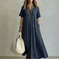 Women's Loose Casual V-Neck Dress