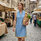 Women's V Neck Sleeveless Loose Dress