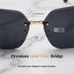 ⏳Ograniczona czasowo zniżka 30%⏰Okulary przeciwsłoneczne kwadratowe bezramowe oversize🕶️🏖️