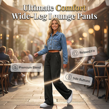 Women's Casual High Waist Wide-Leg Pants