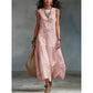 Women's Sleeveless Dragonfly Print Loose Fit Dress