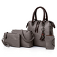 Women's PU Leather 4-Piece Handbag Set