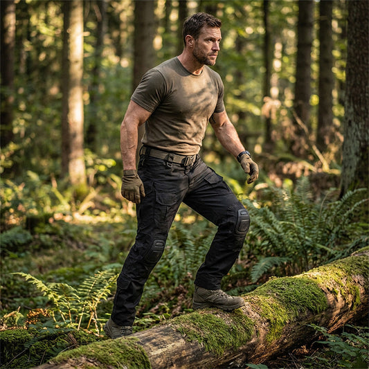 👖 LIMITED-TIME 50% OFF! ✨ Men's Tactical Cargo Pants with Knee Pads – Removable Pads, Multi-Pocket, Articulated Knees 🛡️