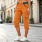 👖 Spodnie cargo typu capri z wysokim stanem – praktyczne kieszenie i luźny krój na co dzień