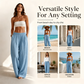 🌸Hot Sale 50% OFF👖 Women's Elastic Waist Wide-Leg Pants – Flattering Relaxed Fit For Everyday Comfort & Style 🤍