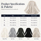 😍✨ Sweter z dzianiny z otwartym dekoltem i wydłużonym krojem — elegancki, kobiecy, dostępny w 5 kolorach 🤍
