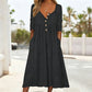 🌸Hot Sale 50% OFF💖Women's V-Neck Button Pleated Dress