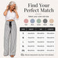 Women's Summer Striped Wide-Leg Pants