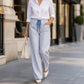 Women's Summer Striped Wide-Leg Pants