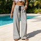 Women's Summer Striped Wide-Leg Pants