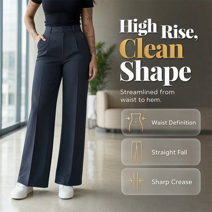 ⏰Last Day Sale 50% Off💃Women's Casual High-Waist Straight-Leg Pants