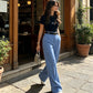 ⏰Last Day Sale 50% Off💃Women's Casual High-Waist Straight-Leg Pants