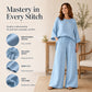🌾✨Zestaw 2-częściowy dla kobiet w stylu casual z mieszanki bawełny – lekki, oddychający, uniwersalny | 9 kolorów | rozmiary S–3XL🌞| Komplet 2-częściowy na co dzień -49%