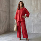 🌾✨Zestaw 2-częściowy dla kobiet w stylu casual z mieszanki bawełny – lekki, oddychający, uniwersalny | 9 kolorów | rozmiary S–3XL🌞| Komplet 2-częściowy na co dzień -49%