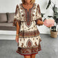 Trending Now⭐👗 Vintage Ethnic Print Tiered Dress – Flowing Layers & Bohemian Charm for Effortless Style