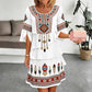 Trending Now⭐👗 Vintage Ethnic Print Tiered Dress – Flowing Layers & Bohemian Charm for Effortless Style