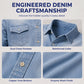 Men's Casual Long Sleeve Denim Shirt