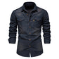 Men's Casual Long Sleeve Denim Shirt