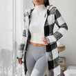 🍂 Classic Plaid, Cozy Long-Line Coverage | Women's Zip-Up Hooded Jacket