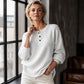 🔥49% ZNIŻKI! Damska Casual Bluza z Dzianiny Wafelkowej