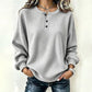 🔥49% ZNIŻKI! Damska Casual Bluza z Dzianiny Wafelkowej