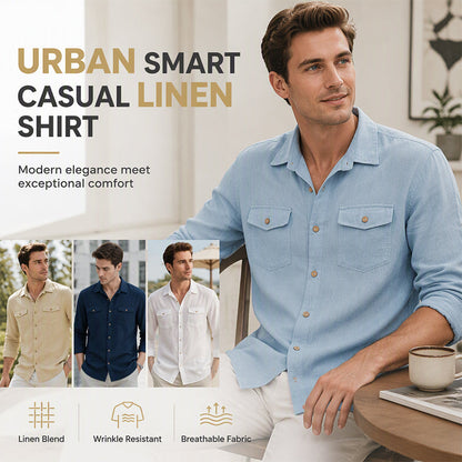 Men's Casual Classic Long Sleeve Shirt