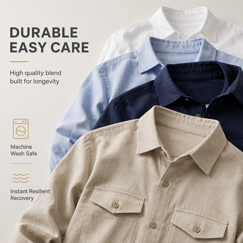 Men's Casual Classic Long Sleeve Shirt
