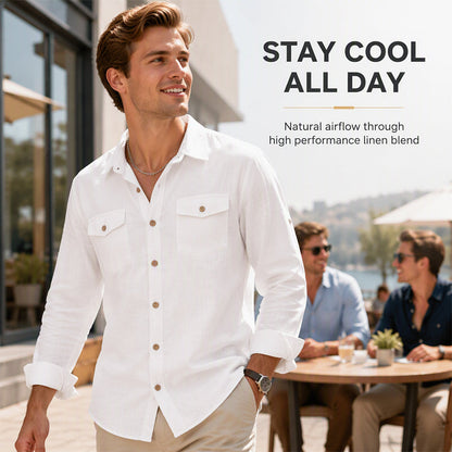 Men's Casual Classic Long Sleeve Shirt