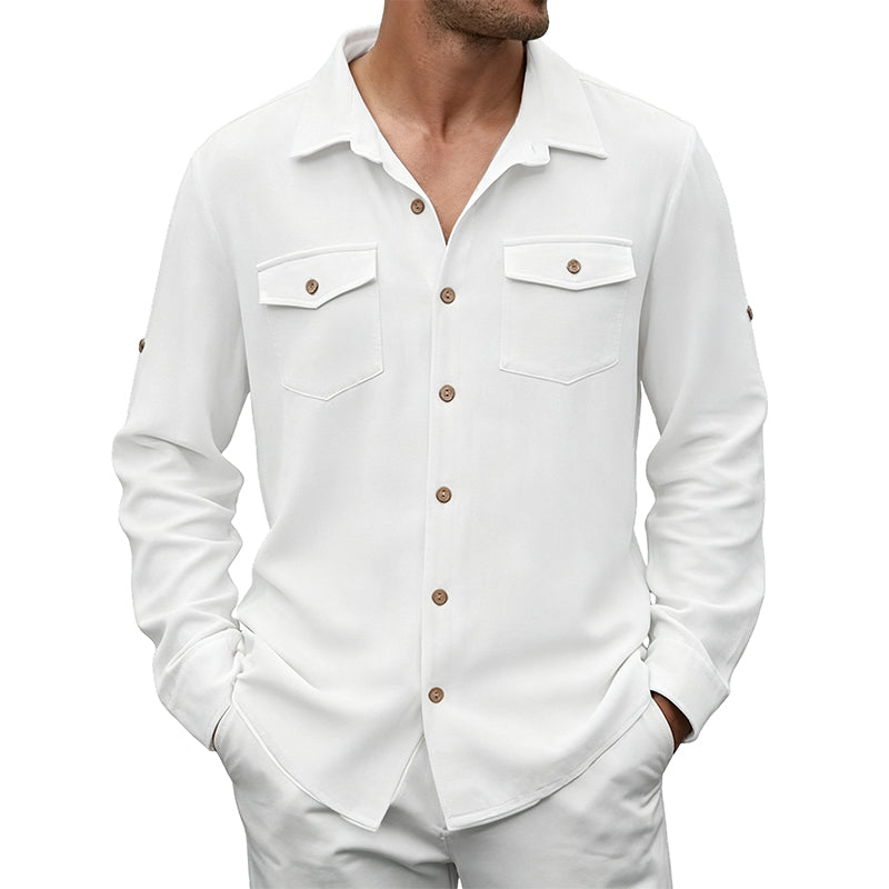 Men's Casual Classic Long Sleeve Shirt