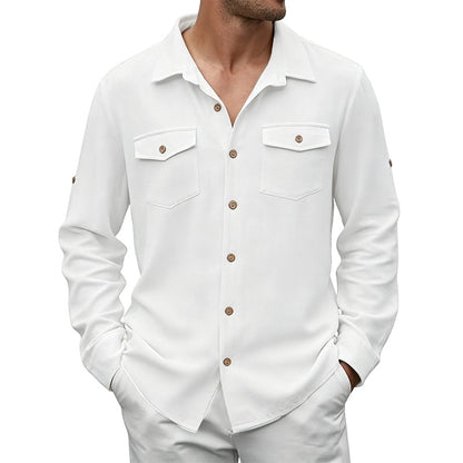 Men's Casual Classic Long Sleeve Shirt