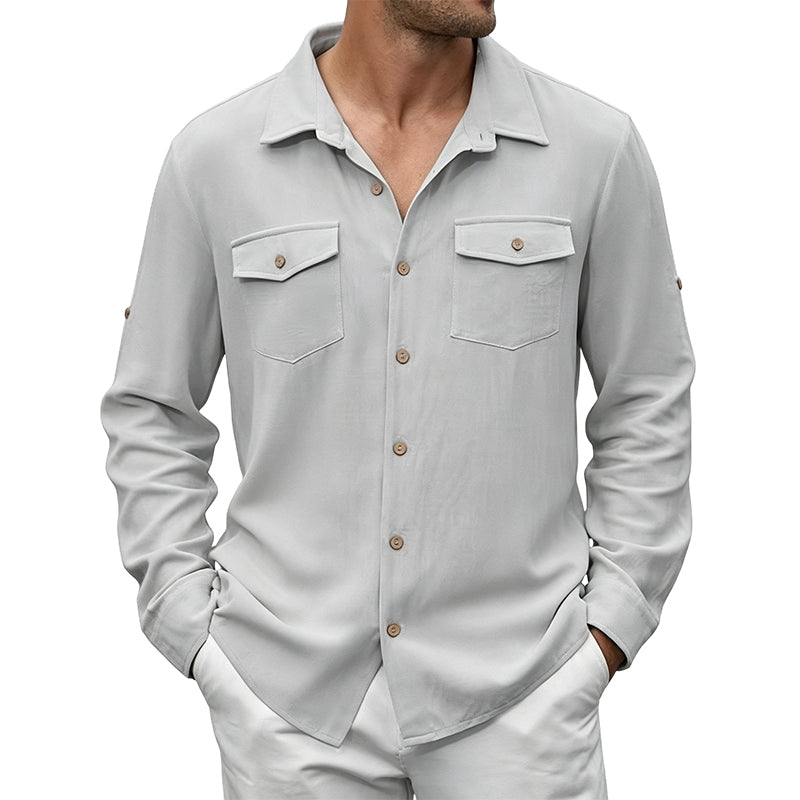 Men's Casual Classic Long Sleeve Shirt