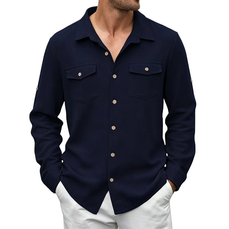 Men's Casual Classic Long Sleeve Shirt