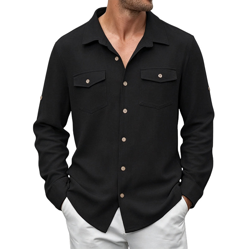 Men's Casual Classic Long Sleeve Shirt