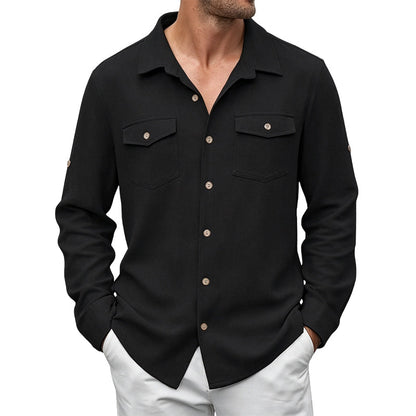 Men's Casual Classic Long Sleeve Shirt