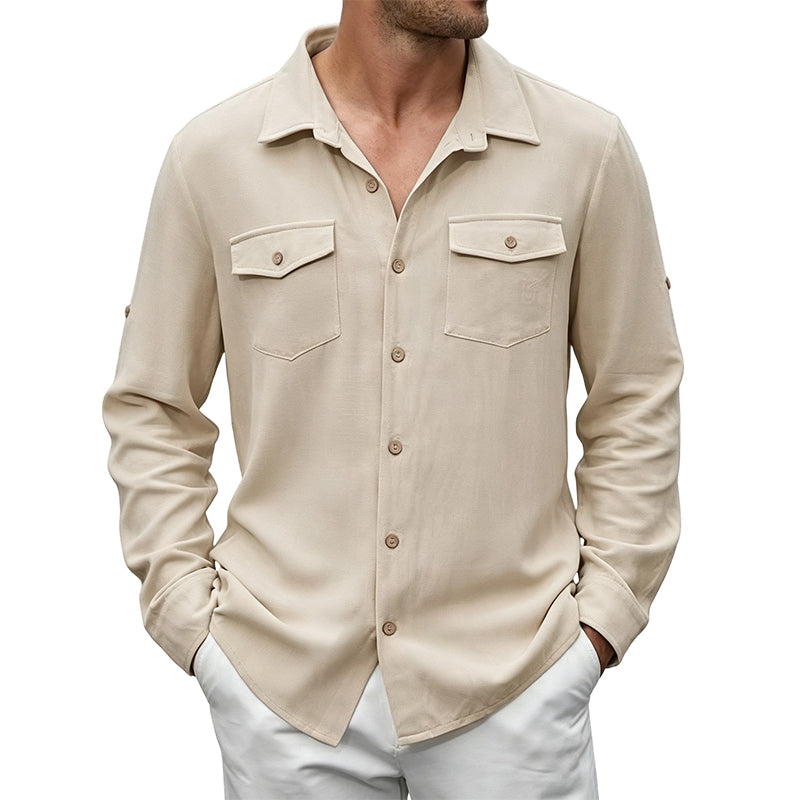 Men's Casual Classic Long Sleeve Shirt