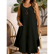 Women Casual Sleeveless Ruffle Dress