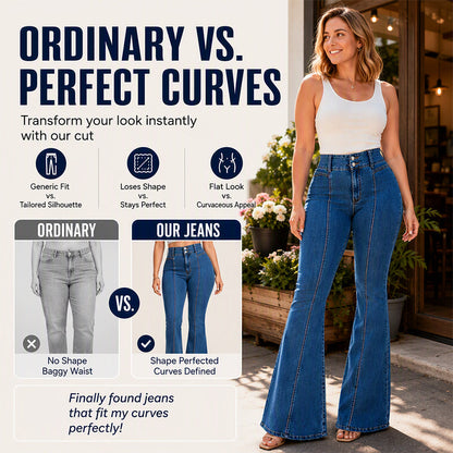 Women's Stretch High Waisted Flare Jeans