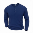 Men's Casual Henley Neck Long Sleeve Shirt