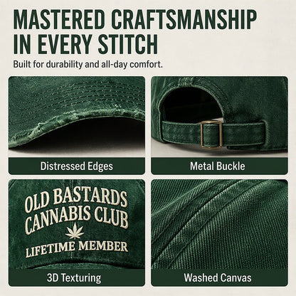 Retro Distressed Embroidered Baseball Cap