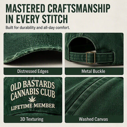 Retro Distressed Embroidered Baseball Cap