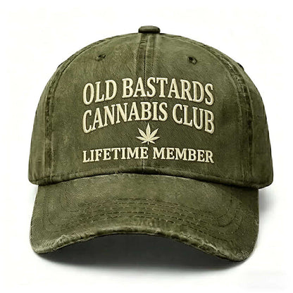Retro Distressed Embroidered Baseball Cap