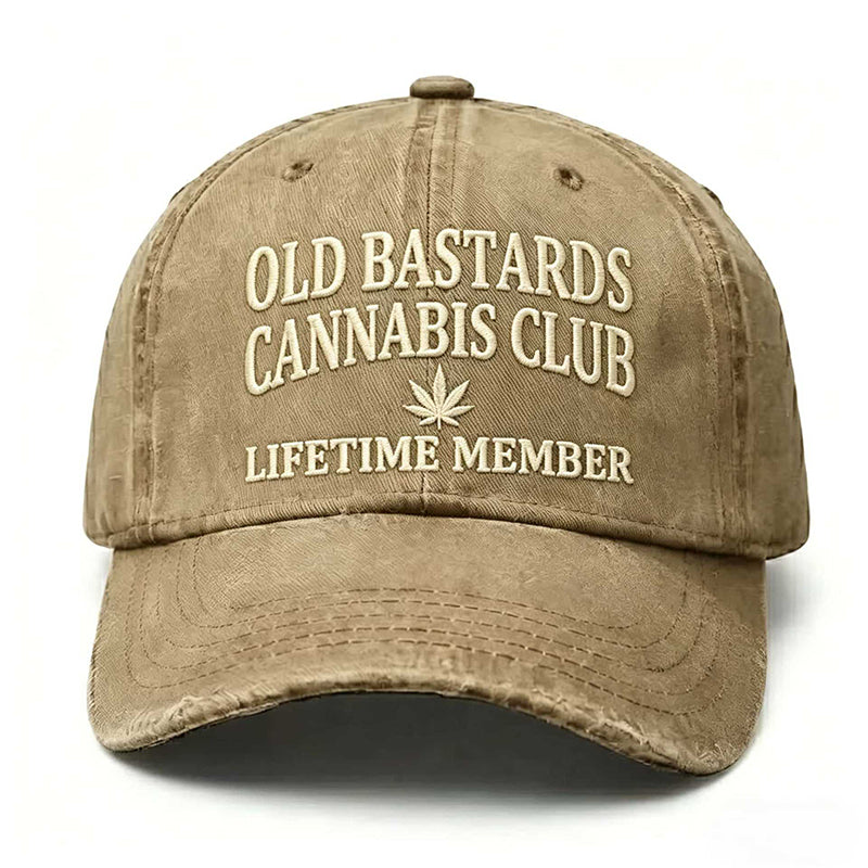 Retro Distressed Embroidered Baseball Cap