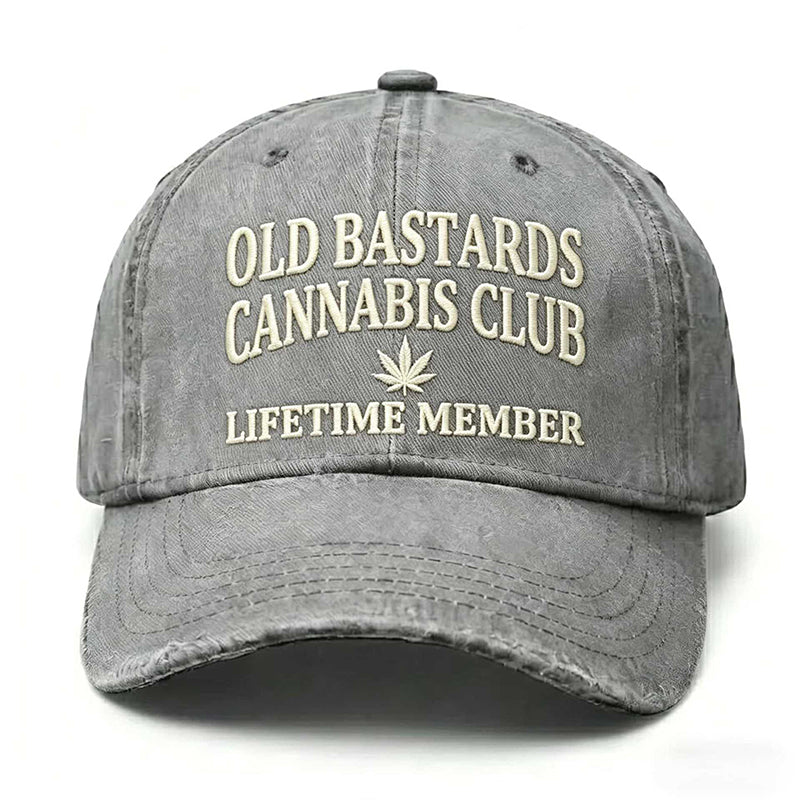 Retro Distressed Embroidered Baseball Cap