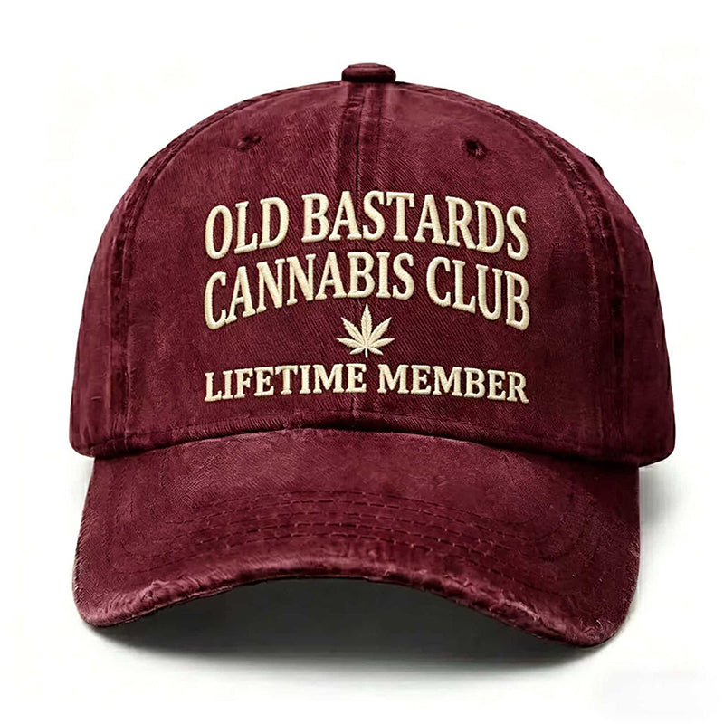 Retro Distressed Embroidered Baseball Cap