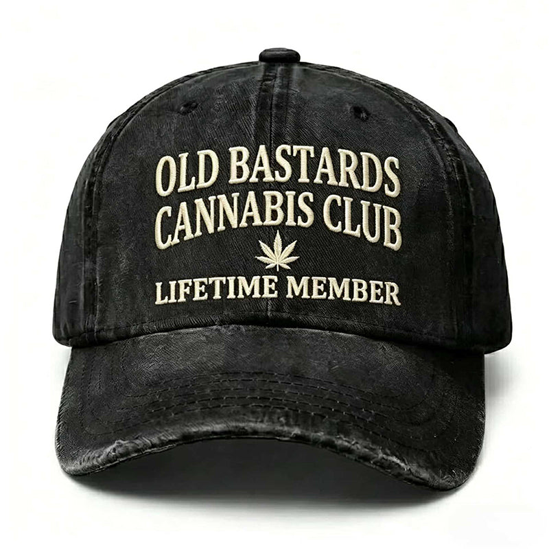Retro Distressed Embroidered Baseball Cap