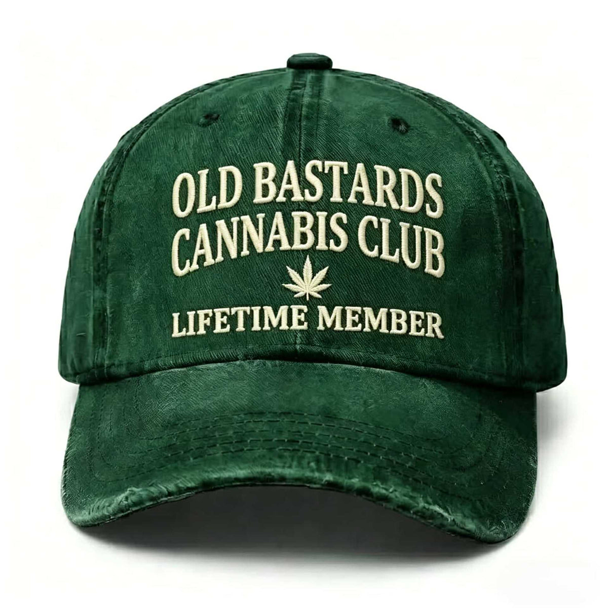 Retro Distressed Embroidered Baseball Cap